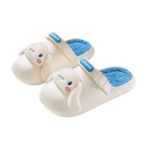 Тапочки Melodi Home Cotton Sanrio, Cinnamoroll, Ecru[Includes Random Sanrio Sticker 9 Pc]