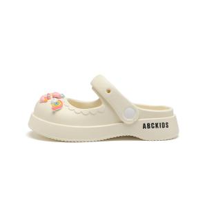 Сандалии Slip Resistant Anti Kick Abrasion Resistant Breathable Lightweight Cushioning Kids' Slippers Kids' ABC KIDS, Ecru