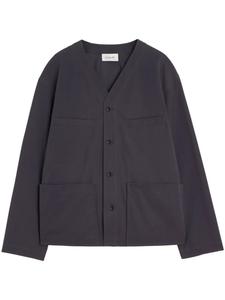 Рубашка без воротника LEMAIRE, серый