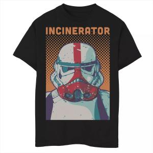 Футболка с графическим рисунком и комиксами для мальчиков 8–20 лет «Звездные войны: Мандалорский мусоросжигатель» Star Wars