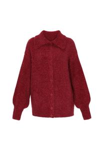 Кардиган оверсайз DreiMaster Vintage, Carmine Red