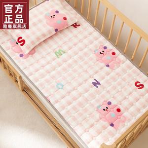 Yalu Наматрасник детский 80х150 см, молочный бархат, класс А, мягкий, рисунок плюшевый медвежонок