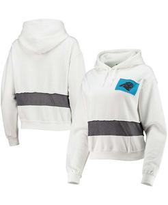 Женский укороченный пуловер с капюшоном с капюшоном White Carolina Panthers Refried Apparel, белый