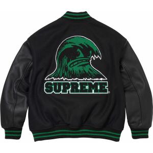 Куртка Supreme Wave Varsity, синий / белый