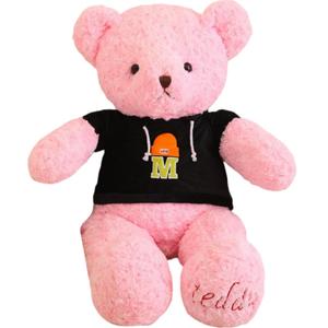 Толстовка с мультяшным мишкой Teddy Bear плюшевая кукла высота 80см/100см Click, Letter Sweatshirt