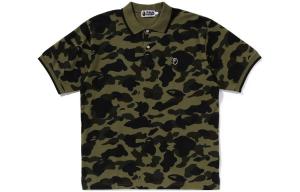A BATHING APE SS24 Поло Unisex Green