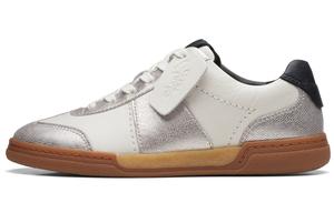 Низкие кроссовки для скейтбординга серии Art Movement для женщин Clarks, White/Silver 261703914