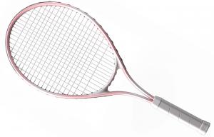 Теннисная ракетка Unisex из алюминиевого сплава, 255 г, 102 кв дюйма DEERWAY, hanjue tennis racket светло-розовый-[single racket]