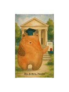 Mr. & Mrs. Panda Детский полотенце с изображением медведя и дизайном для экзамена, без надписей, белого цвета