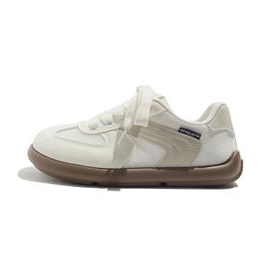 BEIER Женские устойчивые к истиранию низкие скейтерские кеды бежевые, цвет Beige