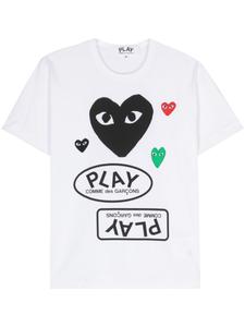 Comme Des Garçons Play футболка с логотипом, белый