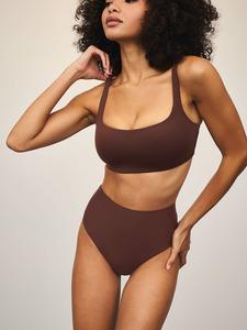 Роскошные облегающие трусики с высокой посадкой Body By Victoria, ganache