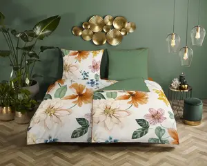 Пододеяльник 135x200 + 1* 80x80 см - цветы Descanso