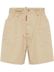 DSQUARED2 шорты с декоративной строчкой, нейтральный