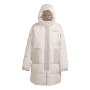 Куртка counter climate long down jacket 'beige' Converse, бежевый