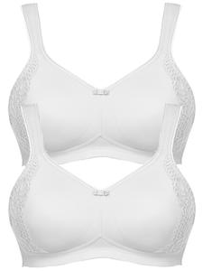 Бюстгальтер без косточек SUSA 2er Pack Minimizer BH ohne Bügel London, цвет Weiss Weiss