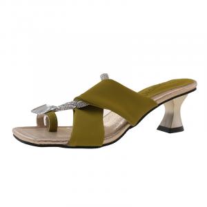 Xingdiman Женские тапочки-шлёпанцы горчичного цвета, цвет Mustard