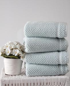 Набор из 4 полотенец для рук Maui OZAN PREMIUM HOME, светло-бирюзовый