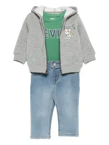 Комплект брюк с логотипом Levi'S Kids, серый