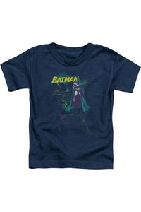 Футболка с коротким рукавом для малышей Batman с принтом брызг Gildan, темно-синий