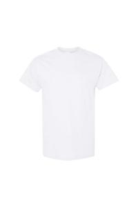 Футболка из плотного хлопка с короткими рукавами Gildan, белый