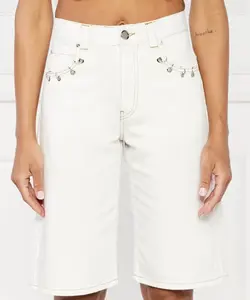 Джинсовые шорты Людей Икс Regular fit Pinko, белый