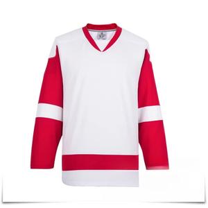 He Jiagong Новая хоккейная форма 2024, тренировочная футболка для хоккея, кастомизация размера и логотипа, белая с красными полосами, XS