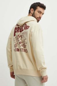 Хлопковая толстовка The North Face, бежевый