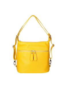 Сумка через плечо трансформируемая в рюкзак желтая Viola Castellani, желтый