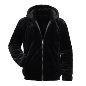 ZIAREL Пуховик Unisex Black Hooded Thickened