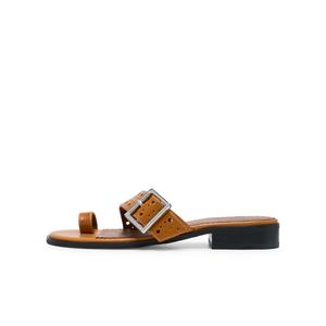 Lost In Echo Женские противоскользящие шлепанцы на резиновой подошве коричневые, цвет Brown