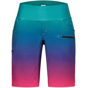 Женские шорты Limitless с высокой посадкой и эластичным поясом, 11 дюймов Shredly, Rainbow Ombre