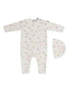 Комплект для новорожденного с логотипом Moncler Enfant, белый