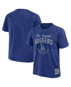 Мужская футболка Royal Los Angeles Dodgers Cooperstown Collection Washed Fanatics