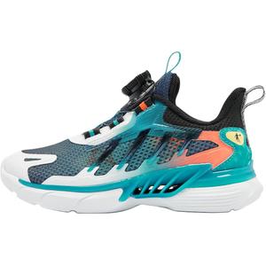 QIAODAN Кроссовки детские с низким верхом, устойчивые к скольжению, бирюзовые, для детей от 3 до 7 лет