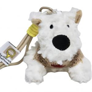 Брелок-подвеска rough puppy для детей от 3 лет модная плюшевая кукла высота 10см ROUERXIONG, коричневый