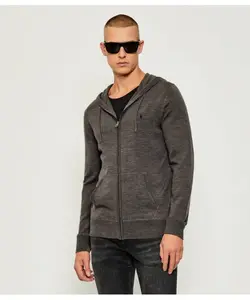 Модный шерстяной свитер Slim fit All Saints, серый