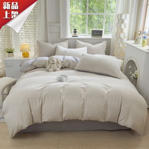 LUOLAI HOME Комплект постельного белья 1.8м, 4 предмета: пододеяльник 200*230 см, простыня, 2 наволочки, цвет Mishi-Mi Gray