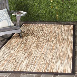 Ковер SAFAVIEH, 153 x 244 см, Natural Fiber Collection, Natural & Brown, дизайн Sisal, простой уход, идеален для помещений с высокой проходимостью в гостиной, спальне (NF474A)