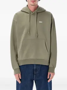 Худи с карманом-«кенгуру» Obey, зеленый