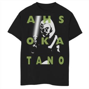 Футболка с рисунком Асоки Тано для мальчиков 8–20 лет «Звездные войны: Войны клонов» Star Wars