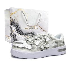 LINING Легкие противоскользящие кроссовки low top для понтонных лодок unisex gray white