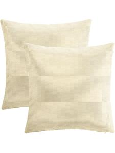 Erwin Müller Вельветовые наволочки, комплект из 2 штук, Глазго, натуральный цвет