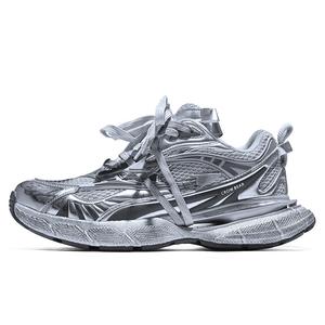 Кроссовки Genesis Clay Dye Series Chunky унисекс с низким верхом, серебряный Crow Bear, цвет Bright silver mud dye