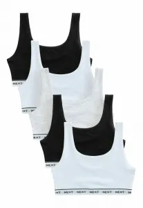 Топ с вырезом-лодочкой, 5 штук, стандартный крой. Next, Black White Grey