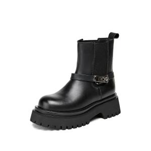 ELLE Челси ботинки женские на каблуке 5,5 см черные, цвет Black