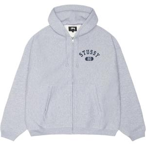 Варьете худи на молнии Stussy, серый