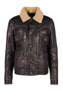 Кожаная куртка KNUD-FN Freaky Nation, коричневый