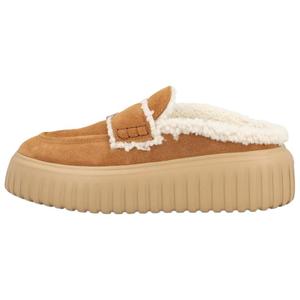 Слипоны платформенные сандалии женские HOGAN, бежевый