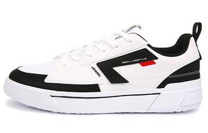 Обувь для скейтбординга Мужская низкая белая/черная Peak